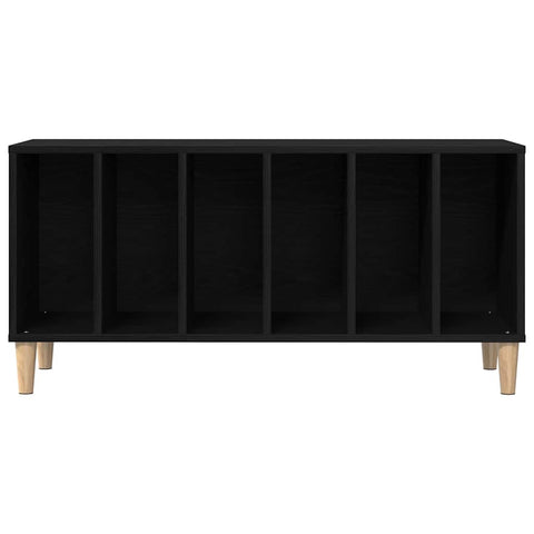 vidaXL Record Cabinet Black oak 100 x 38 x 48 cm Engineered wood
