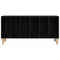 vidaXL Record Cabinet Black oak 100 x 38 x 48 cm Engineered wood