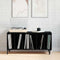 vidaXL Record Cabinet Black oak 100 x 38 x 48 cm Engineered wood