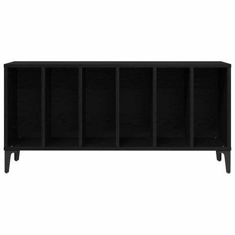 vidaXL Record Cabinet Black oak 100 x 38 x 48 cm Engineered wood