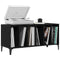 vidaXL Record Cabinet Black oak 100 x 38 x 48 cm Engineered wood