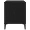 vidaXL Record Cabinet Black oak 100 x 38 x 48 cm Engineered wood