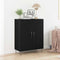 vidaXL Sideboard Black oak 69.5 x 34 x 90 cm Engineered wood