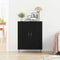 vidaXL Sideboard Black oak 69.5 x 34 x 90 cm Engineered wood