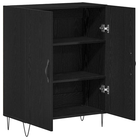 vidaXL Sideboard Black oak 69.5 x 34 x 90 cm Engineered wood