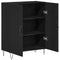 vidaXL Sideboard Black oak 69.5 x 34 x 90 cm Engineered wood