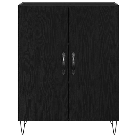 vidaXL Sideboard Black oak 69.5 x 34 x 90 cm Engineered wood