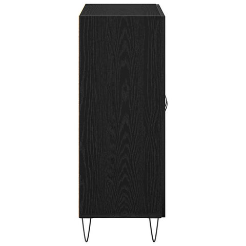 vidaXL Sideboard Black oak 69.5 x 34 x 90 cm Engineered wood