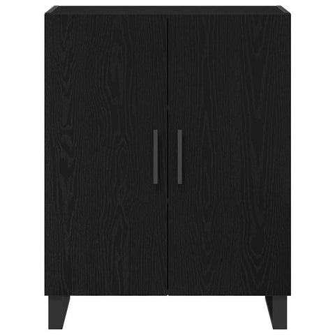 vidaXL Sideboard Black oak 69.5 x 34 x 90 cm Engineered wood