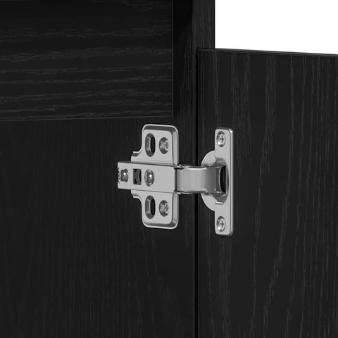 vidaXL Bathroom Cabinet Black Oak 65 x 33 x 60 cm Engineered Wood