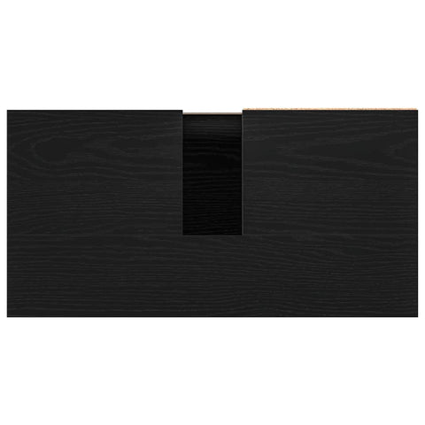 vidaXL Bathroom Cabinet Black Oak 65 x 33 x 60 cm Engineered Wood