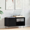 vidaXL Record Cabinet Black oak 85 x 38 x 48 cm Engineered Wood