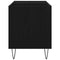 vidaXL Record Cabinet Black oak 85 x 38 x 48 cm Engineered Wood