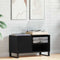 vidaXL Record Cabinet Black oak 85 x 38 x 48 cm Engineered Wood