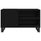 vidaXL Record Cabinet Black oak 85 x 38 x 48 cm Engineered Wood
