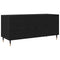 vidaXL Record Cabinet Black oak 100 x 38 x 48 cm Engineered Wood