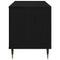 vidaXL Record Cabinet Black oak 100 x 38 x 48 cm Engineered Wood