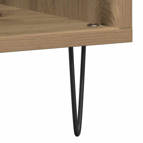 vidaXL Record Cabinet Artisan oak 100 x 38 x 48 cm Engineered Wood