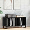 vidaXL Record Cabinet Black oak 100 x 38 x 48 cm Engineered Wood