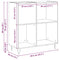 vidaXL Record Cabinet Artisan oak 85 x 38 x 89 cm Engineered Wood