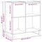 vidaXL Record Cabinet Black oak 85 x 38 x 89 cm Engineered Wood