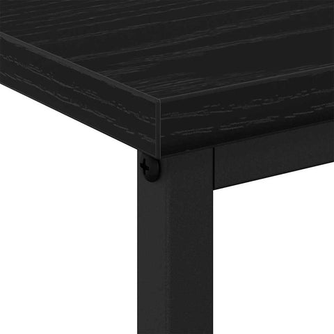 vidaXL Bedside Cabinet 2 pcs Black oak 41 x 31 x 80 cm Engineered wood