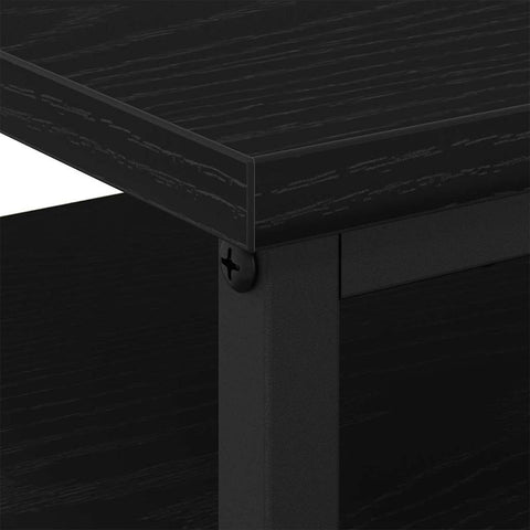 vidaXL Bedside Cabinet with Drawer Black oak 44 x 45 x 60 cm
