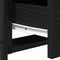 vidaXL Bedside Cabinet with Drawer Black oak 44 x 45 x 60 cm