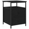vidaXL Bedside Cabinet with Drawer Black oak 44 x 45 x 60 cm