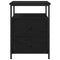 vidaXL Bedside Cabinet with Drawer Black oak 44 x 45 x 60 cm