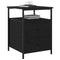 vidaXL Bedside Cabinet with Drawer Black oak 44 x 45 x 60 cm
