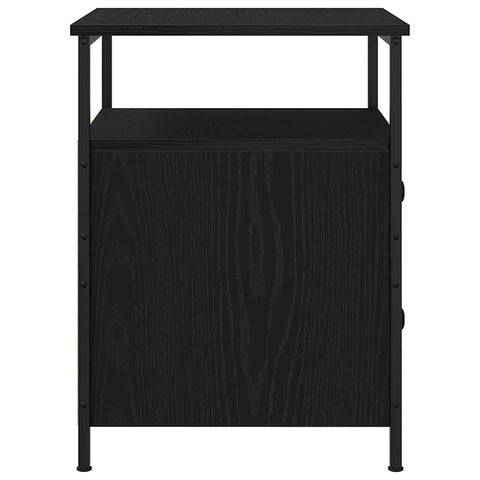 vidaXL Bedside Cabinet with Drawer Black oak 44 x 45 x 60 cm
