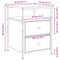 vidaXL Bedside Cabinet with Drawer 2 pcs Black oak 44 x 45 x 60 cm