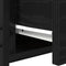 vidaXL Bedside Cabinet with Drawer Black oak 34 x 36 x 50 cm