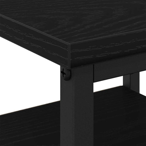 vidaXL Bedside Cabinet with Drawer 2 pcs Black oak 34 x 36 x 50 cm