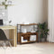 vidaXL Book Cabinet Smoked Oak 80x30x78,5 cm Engineered Wood