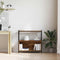vidaXL Book Cabinet Smoked Oak 80x30x78,5 cm Engineered Wood