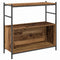 vidaXL Book Cabinet Smoked Oak 80x30x78,5 cm Engineered Wood