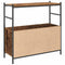 vidaXL Book Cabinet Smoked Oak 80x30x78,5 cm Engineered Wood