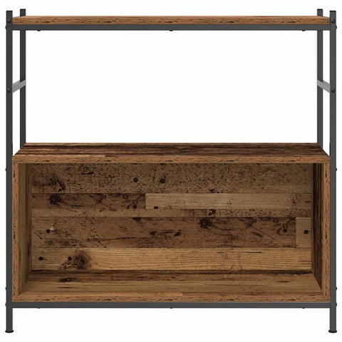 vidaXL Book Cabinet Smoked Oak 80x30x78,5 cm Engineered Wood