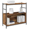 vidaXL Book Cabinet Smoked Oak 80x30x78,5 cm Engineered Wood