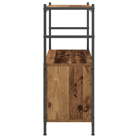 vidaXL Book Cabinet Smoked Oak 80x30x78,5 cm Engineered Wood