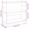 vidaXL Book Cabinet Smoked Oak 80x30x78,5 cm Engineered Wood