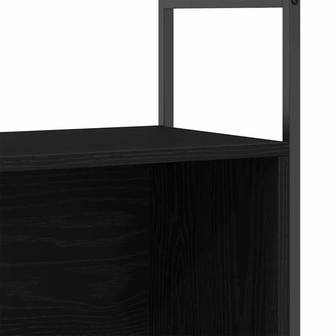 vidaXL Book Cabinet Black Oak 80x30x78,5 cm Engineered Wood