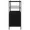 vidaXL Book Cabinet Black Oak 80x30x78,5 cm Engineered Wood