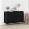 vidaXL Sideboard Black oak 101.5 x 35 x 70 cm Engineered wood