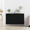 vidaXL Sideboard Black oak 101.5 x 35 x 70 cm Engineered wood