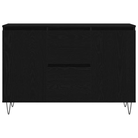 vidaXL Sideboard Black oak 101.5 x 35 x 70 cm Engineered wood