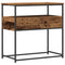 vidaXL Console Table Old Wood 75x40x75 cm Engineered Wood and Steel