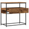 vidaXL Console Table Old Wood 75x40x75 cm Engineered Wood and Steel